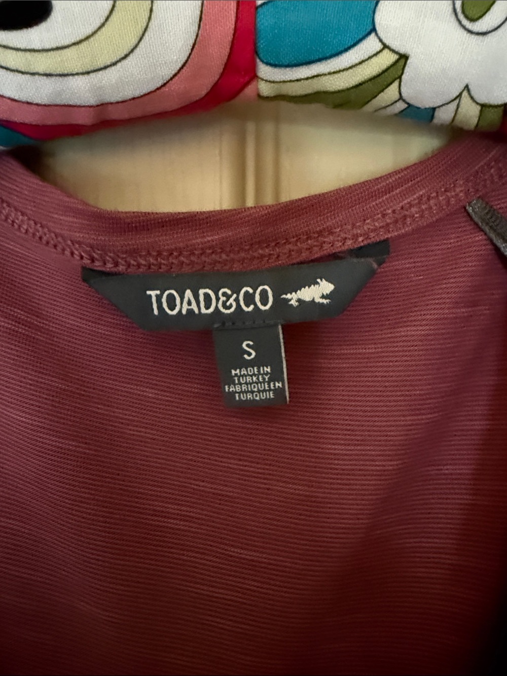 Toad&Co Sleeveless V-Neck Tiered Midi Dress in Burgundy - Picture 2 of 3